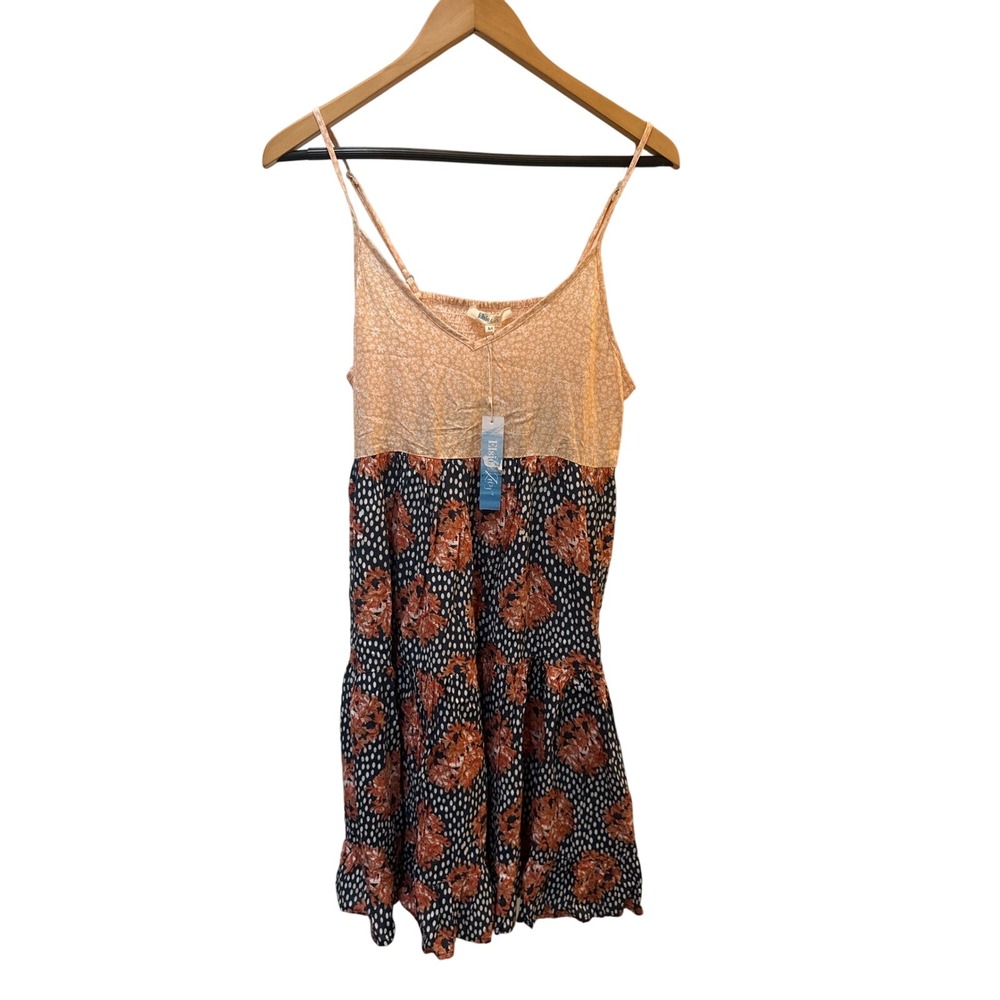 Boho Floral Tiered Cami Dress Women's Medium NWT Cottagecore Festival